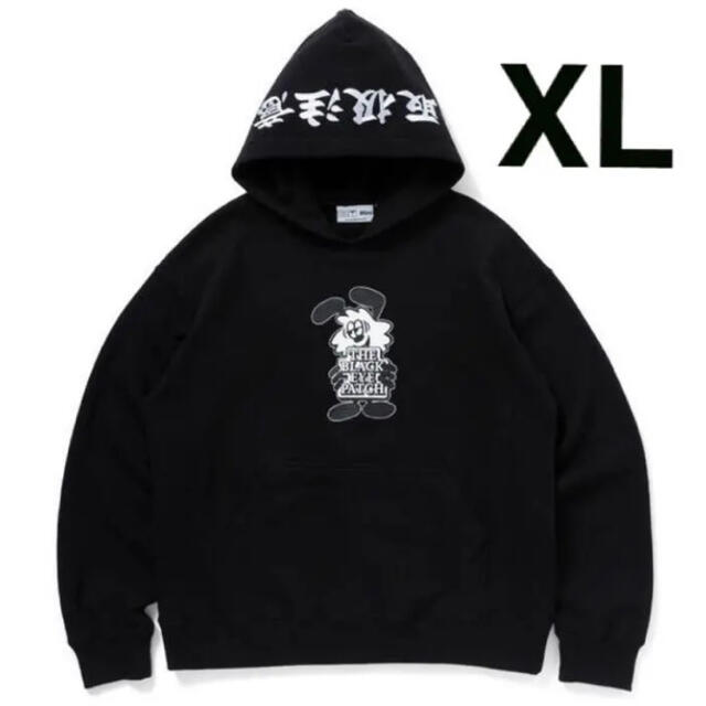 ブラックアイパッチ VICK OG LABEL HOODIE BLACK XL