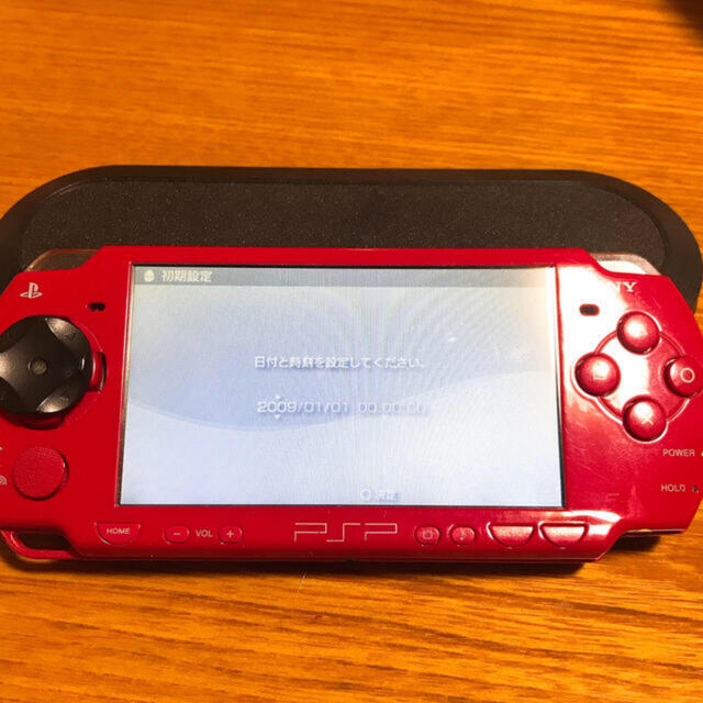PlayStation Portable - PSP 2000 レッド ブラック 2点セット ジャンク