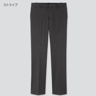 ユニクロ(UNIQLO)のユニクロ　ストレッチパンツ　グレーストライプ　67 (カジュアルパンツ)