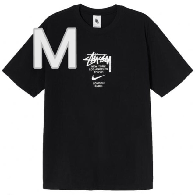 NIKE STUSSY Tシャツ　ナイキ　ステューシー M ブラック