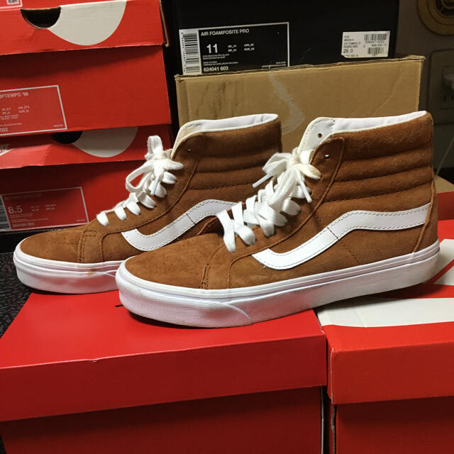 VANS(ヴァンズ)のVANS sk8 high 24.5cm オールスウェード レディースの靴/シューズ(スニーカー)の商品写真