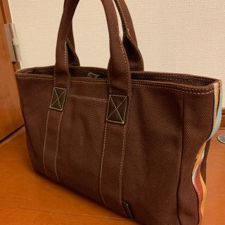 ポールスミス(Paul Smith)の【貴重】Paul Smith サイドマルチカラーストライプ切替トートバッグ(トートバッグ)