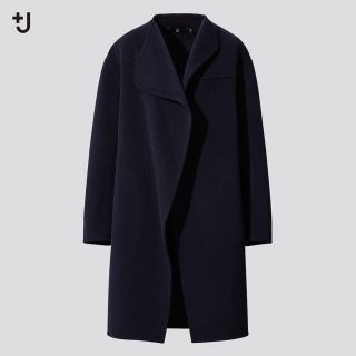 ユニクロ(UNIQLO)のユニクロ ジルサンダー ＋J プラスJ カシミヤブレンドノーカラーコートXL新品(ロングコート)