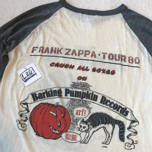 超レア ヴィンテージ 80s フランクザッパ FRANK ZAPPA Tシャツの 超レア ヴィンテージ 80s フランクザッパ FRANK ZAPPA Tシャツの