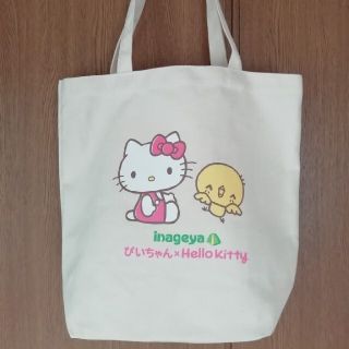 新品未開封　布製　キティちゃん　いなげや　コラボ　エコバッグ(エコバッグ)