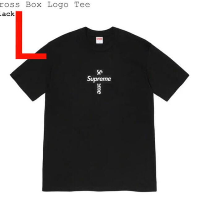 supreme cross box logo teeトップス