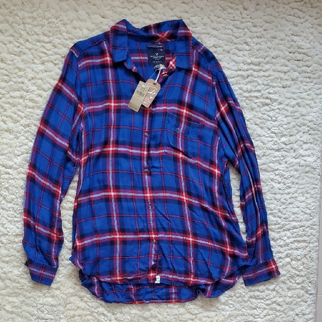 American Eagle(アメリカンイーグル)のAMERICAN EAGLE　チェックシャツ　アメリカンイーグル　 レディースのトップス(シャツ/ブラウス(長袖/七分))の商品写真