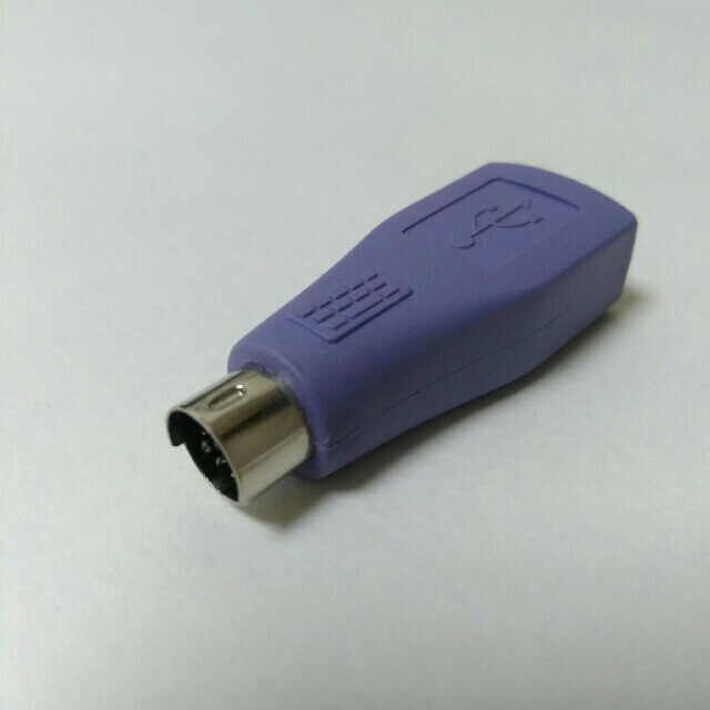 PS/2 to USB 変換アダプター for デスクトップパソコン PC スマホ/家電/カメラのPC/タブレット(デスクトップ型PC)の商品写真