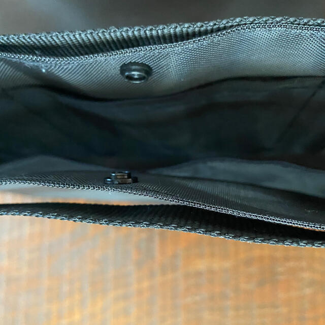 MUJI (無印良品)(ムジルシリョウヒン)のナイロンメッシュバッグインバッグ　B5サイズ用・黒　無印良品 レディースのバッグ(その他)の商品写真