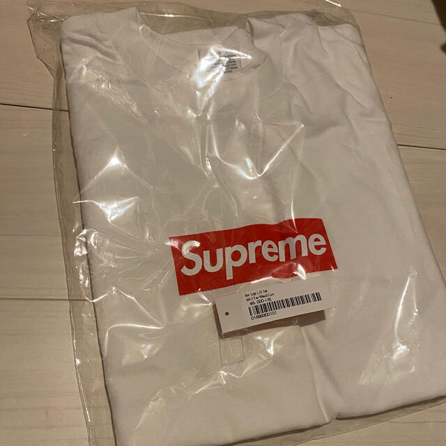 Supreme box logo L/S white Mサイズ