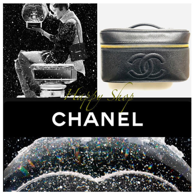 美品⚜️鑑定済⚜️正規品】シャネル CHANEL◇キャビアスキン◇バニティ-