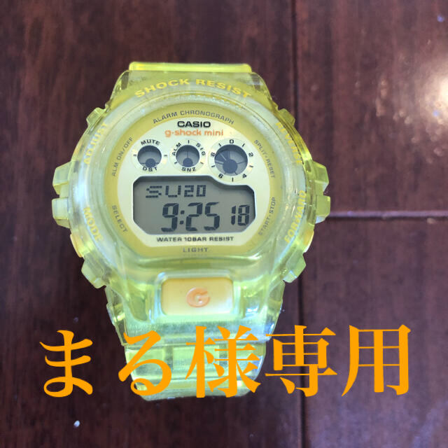 CASIO(カシオ)のまる様専用 G-SHOCK mini クリアイエロー レディースのファッション小物(腕時計)の商品写真