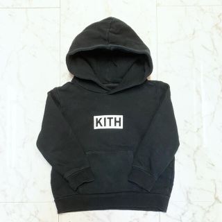 シュプリーム(Supreme)の【キッズ 4-5】KITH NYC キス スウェットフーディ 黒(Tシャツ/カットソー)