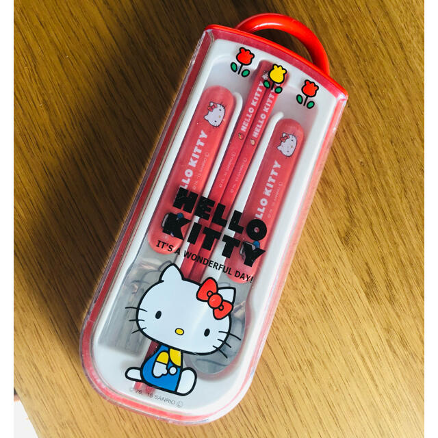 ハローキティ - キティ お箸セット トリオセット はし・スプーン ハローキティ - キティ お箸セット トリオセット はし・スプーン