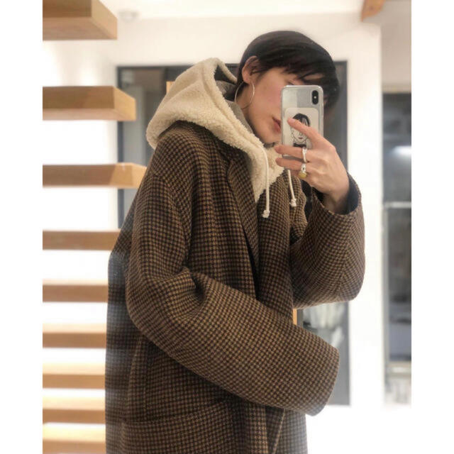 todayful オーバーチェックコート over check coat 38