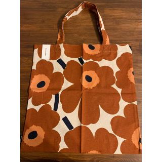 マリメッコ(marimekko)のマリメッコmarimekko トートバッグ　エコ　ウニッコブラウン　新品未使用(トートバッグ)