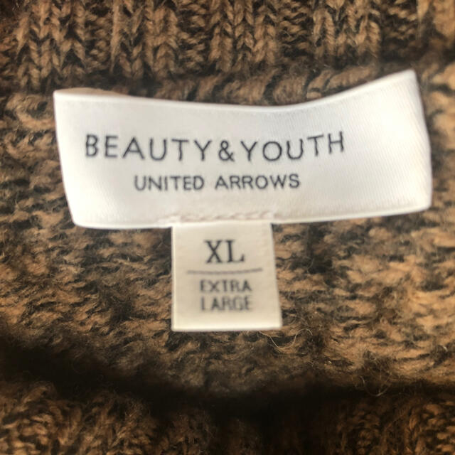 BEAUTY&YOUTH UNITED ARROWS(ビューティアンドユースユナイテッドアローズ)のユナイテッドアローズ　タートルネック　ブラウンXL メンズのトップス(ニット/セーター)の商品写真