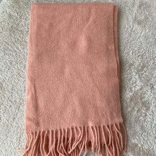 美品　chloe クロエ　超大判　カシミヤストール　ボルト　ワインレッド