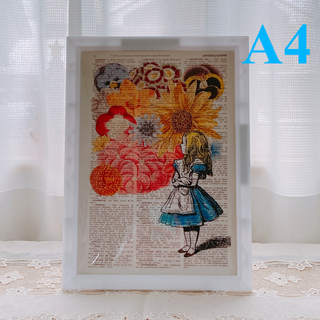 アリス アートポスター A4キャンバス絵画【送料無料】(絵画/タペストリー)