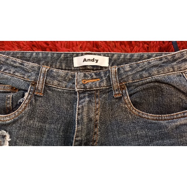 Andy(アンディ)の★超美品 Andy アンディ ダメージ デニム パンツ ジーンズ レディースのパンツ(デニム/ジーンズ)の商品写真