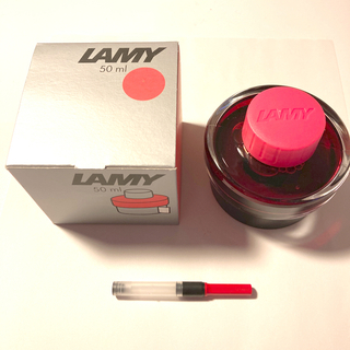 ラミー(LAMY)のLAMY 2014年限定 ネオンコーラルピンク万年筆3点セット(ペン/マーカー)