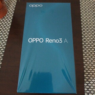 アンドロイド(ANDROID)のOPPO Reno3A CPU33SWU新品未使用開封済み白/ホワイト/Whit(スマートフォン本体)