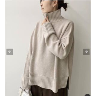 アパルトモンドゥーズィエムクラス(L'Appartement DEUXIEME CLASSE)の専用　Back Long T/N Knit ベージュ(ニット/セーター)