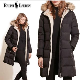 ラルフローレン(Ralph Lauren)のラルフローレン ダウンジャケット ロングコート BLACK☆未使用品 定価5万円(ダウンジャケット)