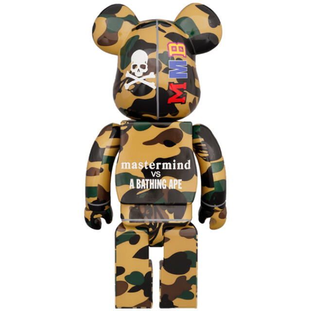 MEDICOM TOY(メディコムトイ)のMASTERMIND VS BAPE(R) BE@RBRICK (YELLOW) エンタメ/ホビーのフィギュア(その他)の商品写真