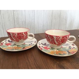 アンソロポロジー(Anthropologie)のK.T様専用◇値下げ！アンソロポロジー　カップ＆ソーサー【美品】(食器)