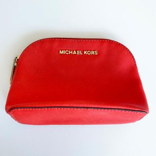 マイケルコース(Michael Kors)のマイケルコース　ビビット　オレンジ　化粧　ポーチ(ポーチ)