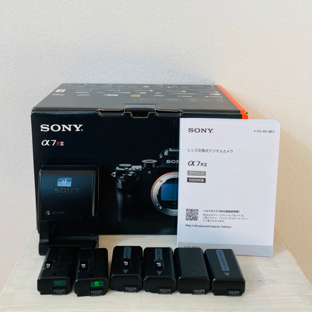 SONY α7RⅡ 本体+製品箱+バッテリー6個セット SONY α7RⅡ 本体+製品箱+バッテリー6個セット