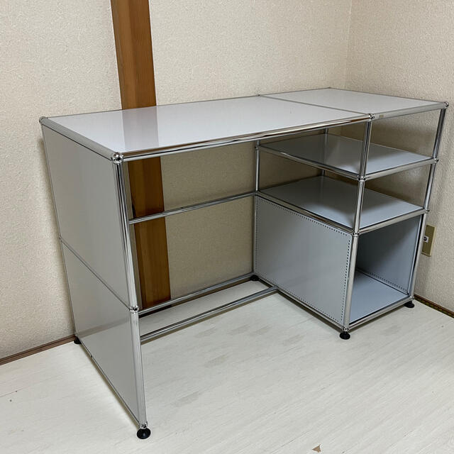 USMハラー デスク 机 ライトグレー PC モバイルに 直接引き取り可能 bharquitetura.com.br