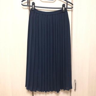 ユニクロ(UNIQLO)のユニクロ　シフォン　プリーツスカート(ひざ丈スカート)