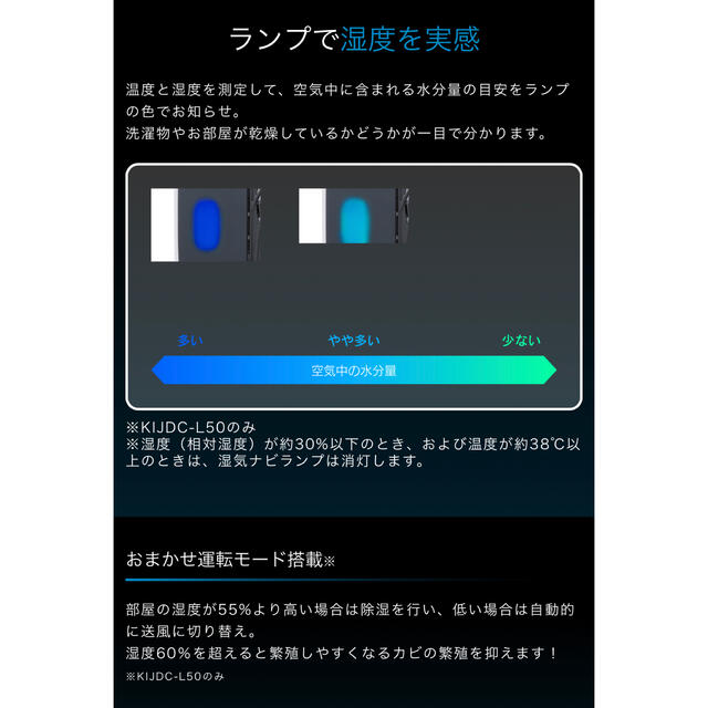 アイリスオーヤマ(アイリスオーヤマ)のアイリスオーヤマ　衣類乾燥除湿機　KIJDC-L50 スマホ/家電/カメラの生活家電(衣類乾燥機)の商品写真