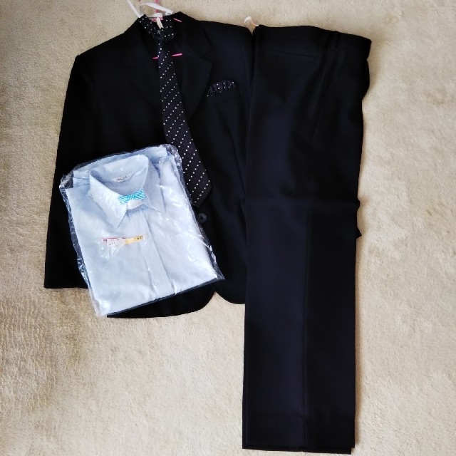 AEON(イオン)の卒業式 スーツ 男子 150 キッズ/ベビー/マタニティのキッズ服男の子用(90cm~)(ドレス/フォーマル)の商品写真