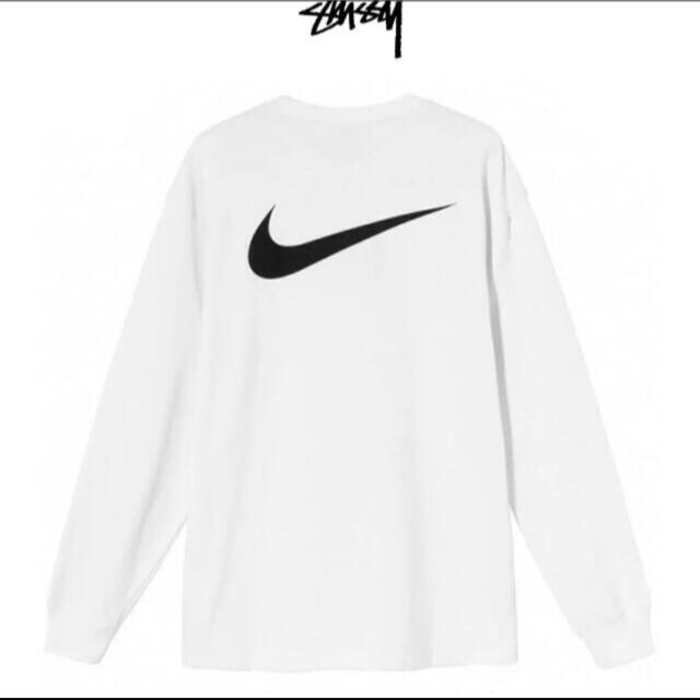 STUSSY(ステューシー)のstussy × nike ステューシー ナイキコラボ ロンT ホワイト メンズのトップス(Tシャツ/カットソー(七分/長袖))の商品写真