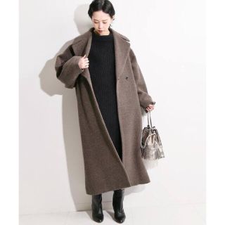 イエナ(IENA)のIENA LA BOUCLE◆アルパカシャギーオーバーコート(ロングコート)