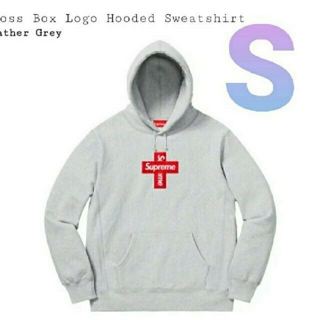 Cross Box Logo Hooded Sweatshirt S