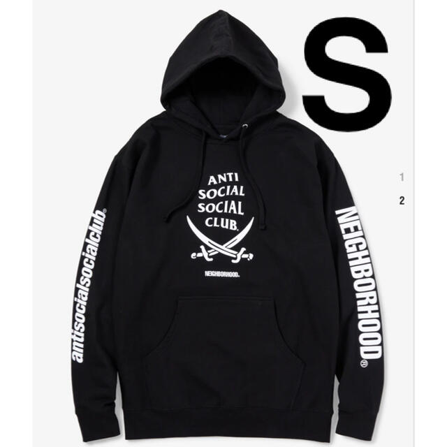 ASSC NEIGHBORHOOD パーカー　ブラック　Sサイズ