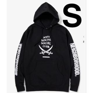 ネイバーフッド(NEIGHBORHOOD)のASSC NEIGHBORHOOD パーカー　ブラック　Sサイズ(パーカー)