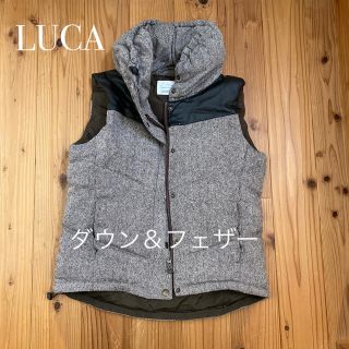 ルカ(LUCA)のLUCA レディルカルカ　ツイードのダウンベスト　ダウン＆フェザー(ダウンベスト)