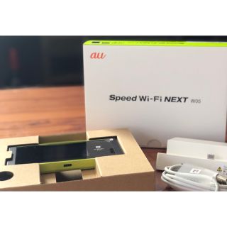 エーユー(au)の【値下げ中】speed Wi-Fi NEXT W05(PC周辺機器)