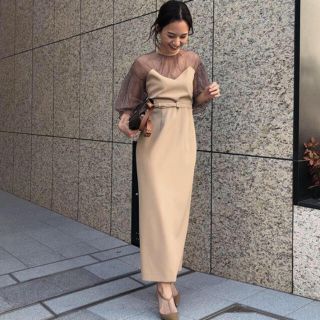 アメリヴィンテージ(Ameri VINTAGE)の値下げ*AIRY SLEEVE TIGHT DRESS アメリヴィンテージ(ロングドレス)