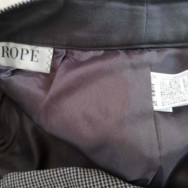 ROPE’(ロペ)のROPE ガンクラブチェックワイドパンツ EX1 レディースのパンツ(カジュアルパンツ)の商品写真