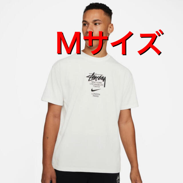Nike stussy コラボ　tシャツ　Mサイズ　ナイキ　ロゴ