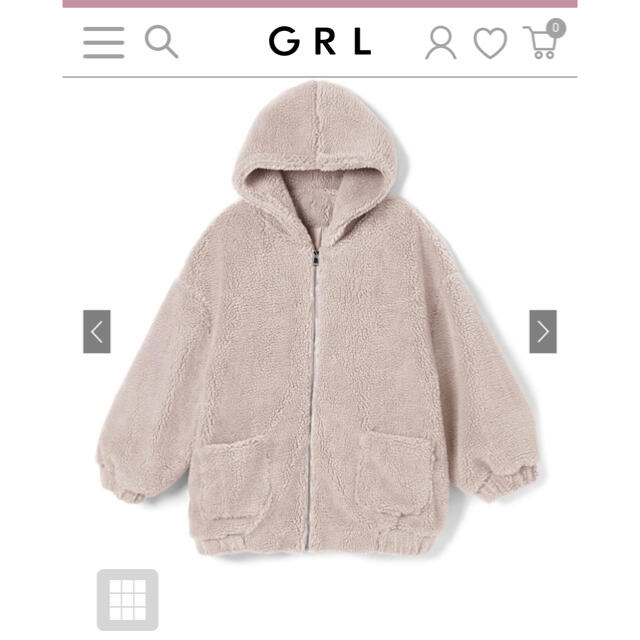 GRL(グレイル)のGRL フーディボアジャケット レディースのジャケット/アウター(その他)の商品写真