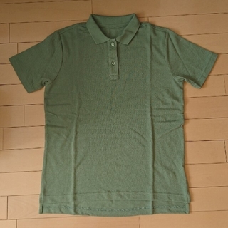 セシール(cecile)の新品 ポロシャツ(半袖)  UVカット M スモークグリーン(ポロシャツ)