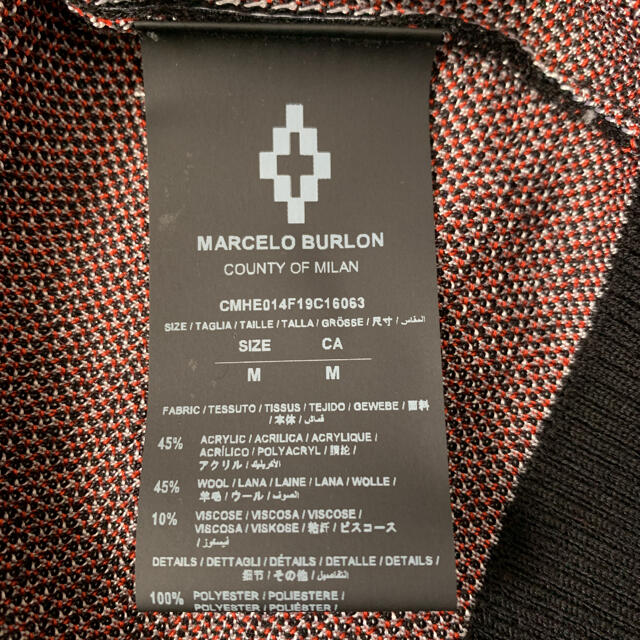MARCELO BURLON(マルセロブロン)のマルセロバーロン　マルセロブロン　marcelo burlon ニット　M 新品 メンズのトップス(ニット/セーター)の商品写真