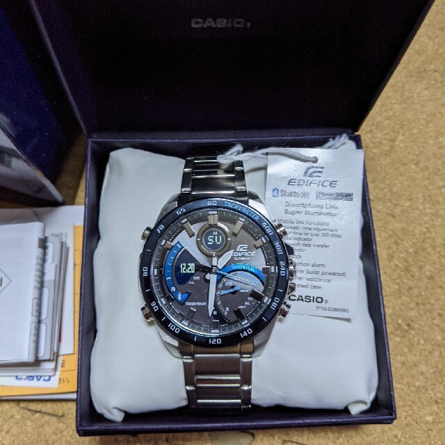 時計CASIO　EDIFICE　スマートフォンリンク　ECB-900DB-1B